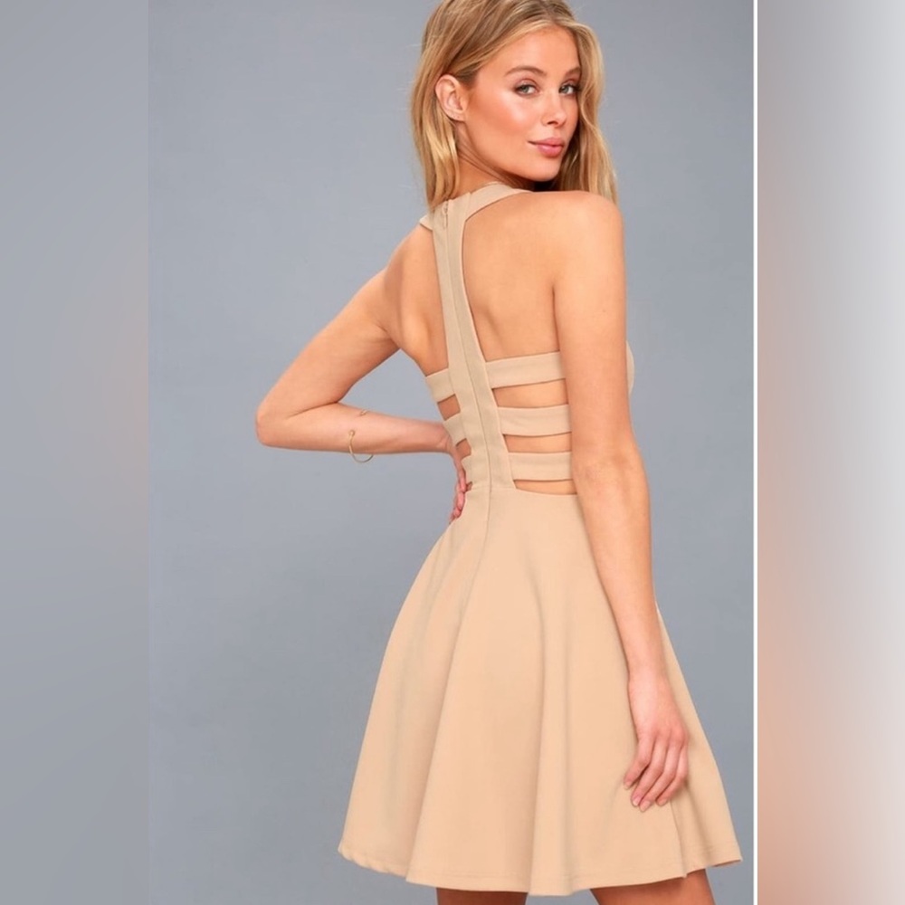 Lulu's Skater Dress with Cutouts - Size Small